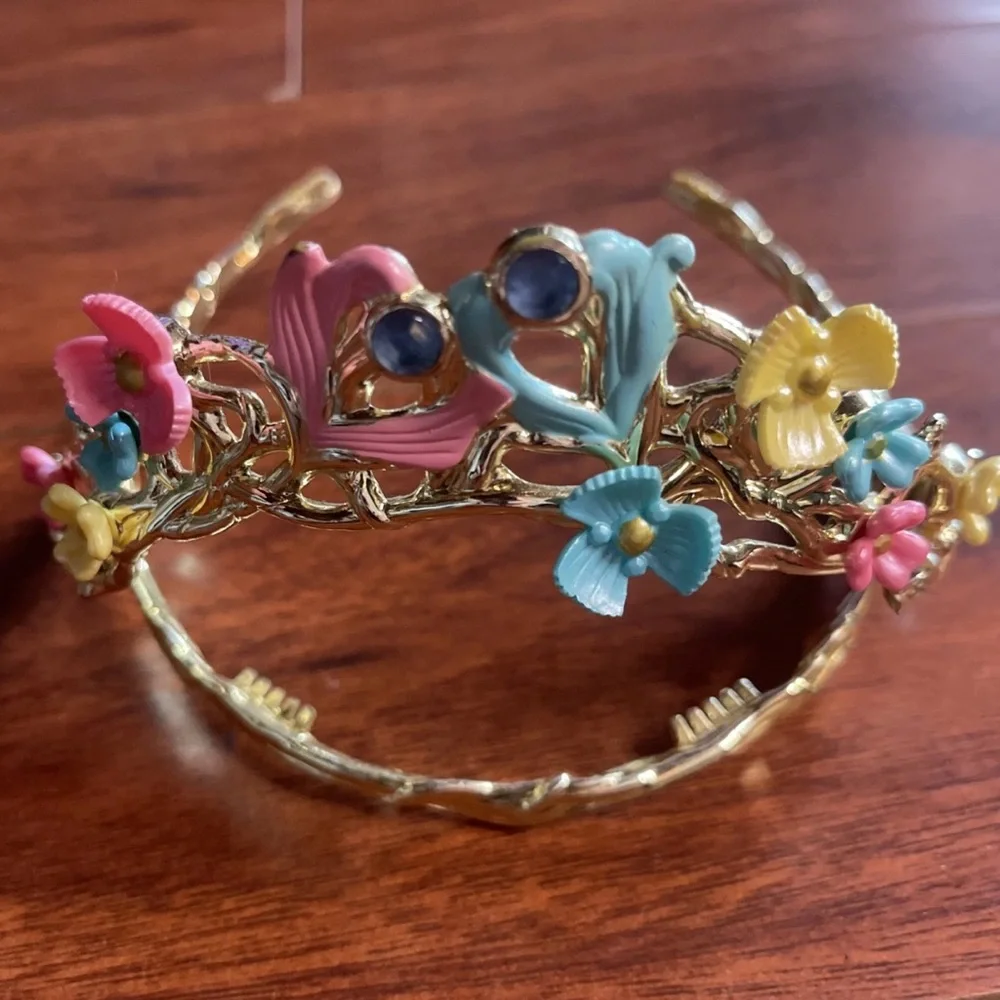 Disney Cinderella Tiara Headband Wedding Celebration Multicolor ***RARE***